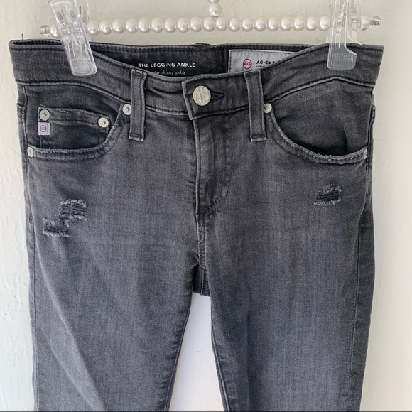 AG Adriano Goldshmied The Legging Ankle 10 Years Well Worn Black - Picture 7 of 16